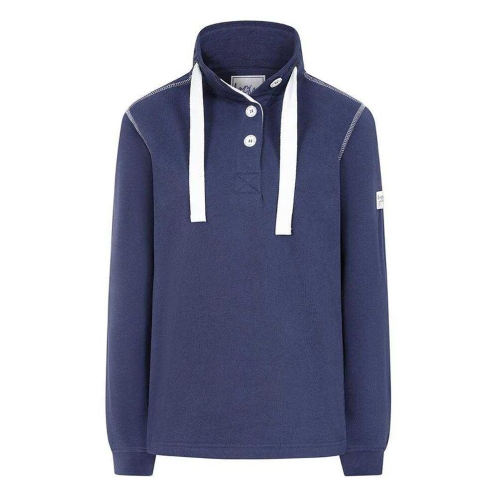 Lazy Jacks Womens/Ladies Button Neck Sweatshirt / Twilight